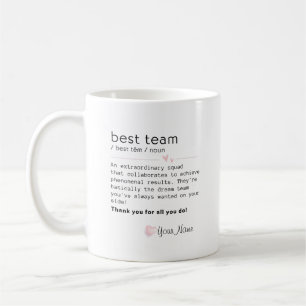 Bestes Team - Niedliches Minimalistisches Design m Kaffeetasse