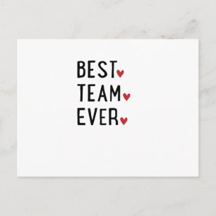 Bestes Team Postkarte