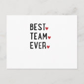 Bestes Team Postkarte (Vorderseite)