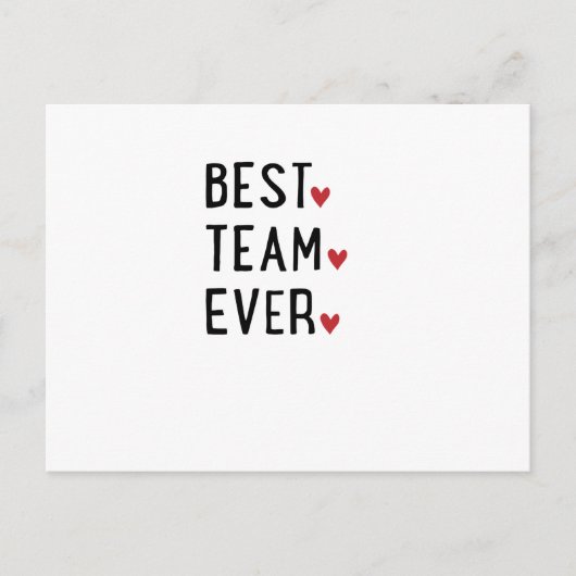 Bestes Team Postkarte (Vorderseite)