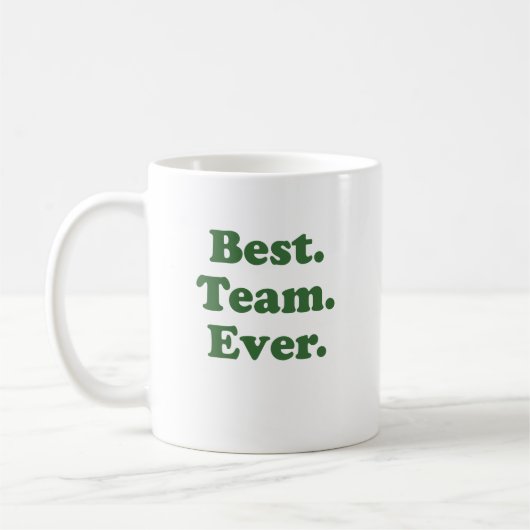 Bestes Team überhaupt Kaffeetasse (Links)