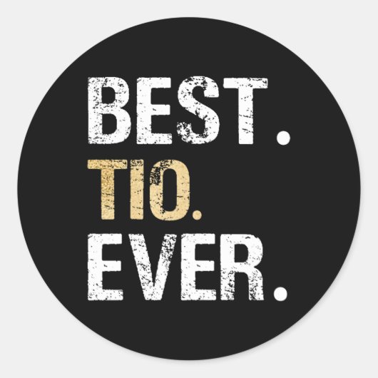 Bestes Tio je spanisch lateinmexikanisches Geschen Runder Aufkleber (Vorderseite)