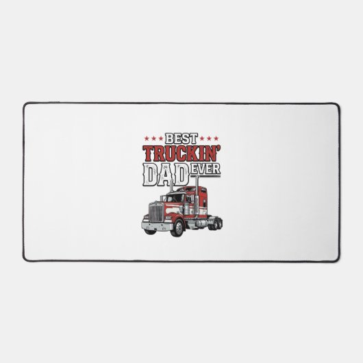Bestes Trucker-Vater Aller Zeiten Vintage-Truck-Sh Schreibtischunterlage (Vorderseite)