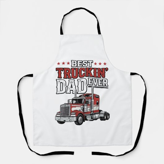 Bestes Trucker-Vater Aller Zeiten Vintage-Truck-Sh Schürze (Vorderseite)