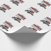 Bestes Trucker-Vater-Design für Vintage-Truck-Shir Geschenkpapier (Ecke)