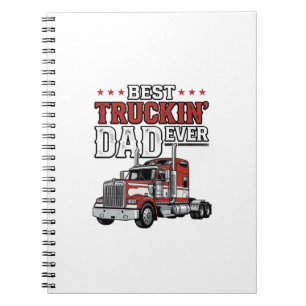 Bestes Trucker-Vater-Design für Vintage-Truck-Shir Notizblock