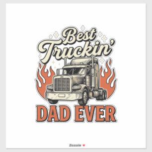 Bestes Truckin Papa Aller Zeiten Vintage Truck Vat Aufkleber
