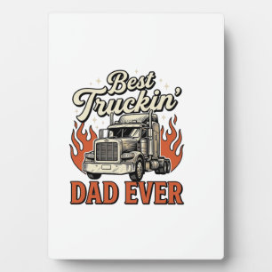Bestes Truckin-Vater-T-Shirt aller Zeiten Vintage- Fotoplatte