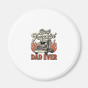 Bestes Truckin-Vater-T-Shirt aller Zeiten Vintage  Magnet