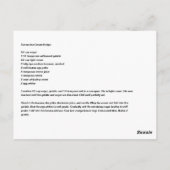 Bestes überhaupt Bananen-Eiscreme-Rezept Postkarte (Rückseite)