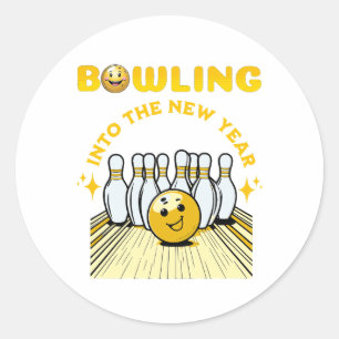 Bestes Urlaubsgeschenk für Bowling-Liebhaber im ne Runder Aufkleber