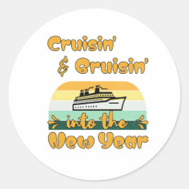 Bestes Urlaubsgeschenk für Kreuzfahrtliebhaber Runder Aufkleber