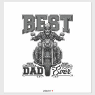 Bestes-Vater-aller-Zeiten-Biker-Vintage-Stickerei- Aufkleber