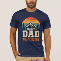 Bestes-Vater-aller-Zeiten Retro-Berg-T-Shirt | Vin