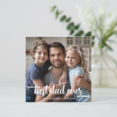 Bestes-Vater-aller-Zeiten-Script-Foto (Stehend Vorderseite)