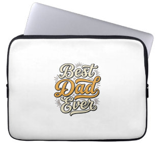 Bestes-Vater-aller-Zeiten Vintage-Lettering-Shirt- Laptopschutzhülle