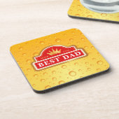 Bestes Vater-Beerenlabel Getränkeuntersetzer (Linke Seite)