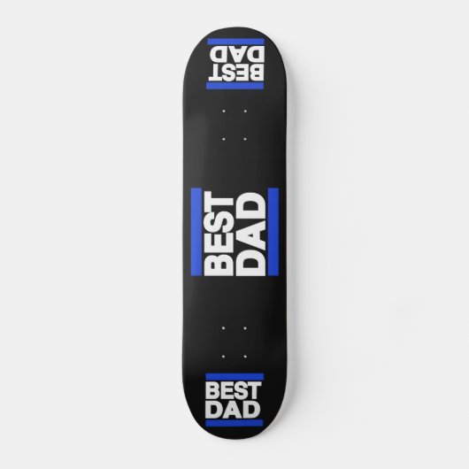 Bestes Vater-Blau Skateboard (Vorderseite)