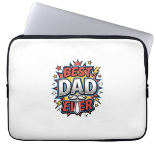Bestes-Vater-Comic Vintage Gravur Shirt Design Laptopschutzhülle