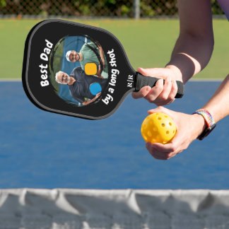 Bestes Vater Foto-Geschenk | Angepasstes modernes Pickleball Schläger