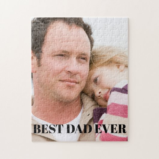Bestes Vater-Foto Puzzle (Vertikal)