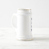Bestes Vater-Foto Stein Bierglas (Vorderseite Links)