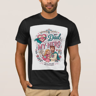 Bestes Vater Mein Held T-Shirt   Süßes Vatertagsge