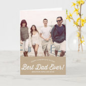 Bestes Vater-Script | Karaft Paper Vatertag Card Karte (Gelbe Blume)