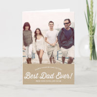 Bestes Vater-Script | Karaft Paper Vatertag Card