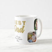 Bestes Vater Vater 4 Familie Foto Kaffeetasse (VorderseiteRechts)
