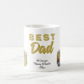 Bestes Vater Vater 4 Familie Foto Kaffeetasse (Mittel)