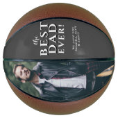 Bestes Vater Vatertag Foto Basketball (Vorderseite)