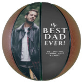 Bestes Vater Vatertag Foto Basketball (Vertikal)