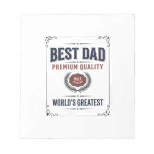 Bestes-Vater-Vintage-Gravur-T-Shirt-Design_1 Notizblock