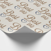 Bestes Vater-Wrapping-Papier Geschenkpapier (Ecke)