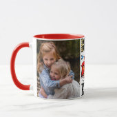 Bestes Vaterüberhaupt Superhero-Gewohnheits-Foto Tasse (Links)