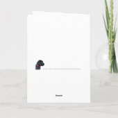 Bestes veterinärmedizinisches Paw Prints Pet Foto Dankeskarte (Rückseite)