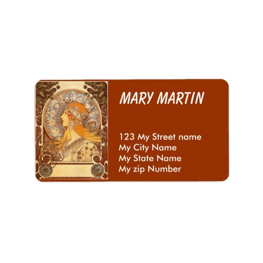 Bestes Vintages Adressetikett, Adressaufkleber (Vorne)