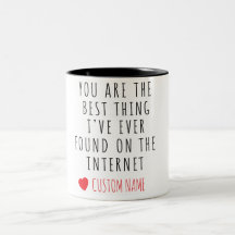 Bestes, was ich online gefunden habe – Tasse mit i