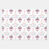 Bestes Weihnachtsgeschenk Eva! Funny & Bright Gnom Geschenkpapier Set (Vorderseite)