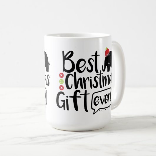 Bestes Weihnachtsgeschenk für alle Zeiten Kaffeetasse (VorderseiteRechts)