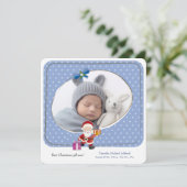 Bestes Weihnachtsgeschenk für jedes Foto Geburtser Ankündigung (Stehend Vorderseite)