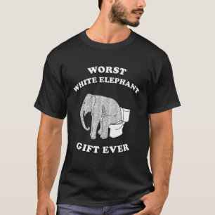 Bestes weißes Elefantengeschenk für je Gag unter T-Shirt