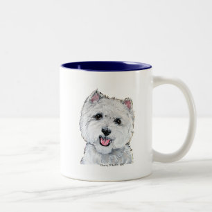 Bestes Westie! Zweifarbige Tasse