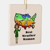 Bestes Wetter Frau Weihnachtsschmuck (Rechts)