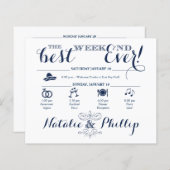 Bestes Wochenende je Infografik TImeline (Vorne/Hinten)