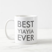 Bestes Yiayia je | VALENTINSTAG Kaffeetasse (Links)