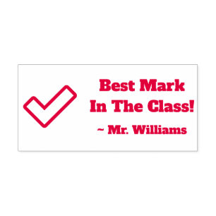 "Bestes Zeichen in der Klasse!" Briefmarke aus Kau Permastempel