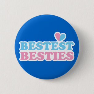 BESTEST BESTES mit niedlichem Herzen BESTE FREUNDI Button