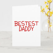 Bestest Daddy Red Karte (Gelbe Blume)